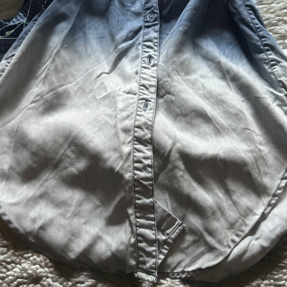 Anthropologie Holding Horses Dip-Dye Chambray Tunic Dress - Picture 6 of 9